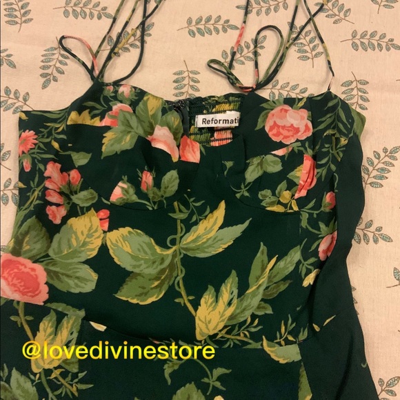 Reformation Juliette Dress Belvedere - Picture 6 of 7